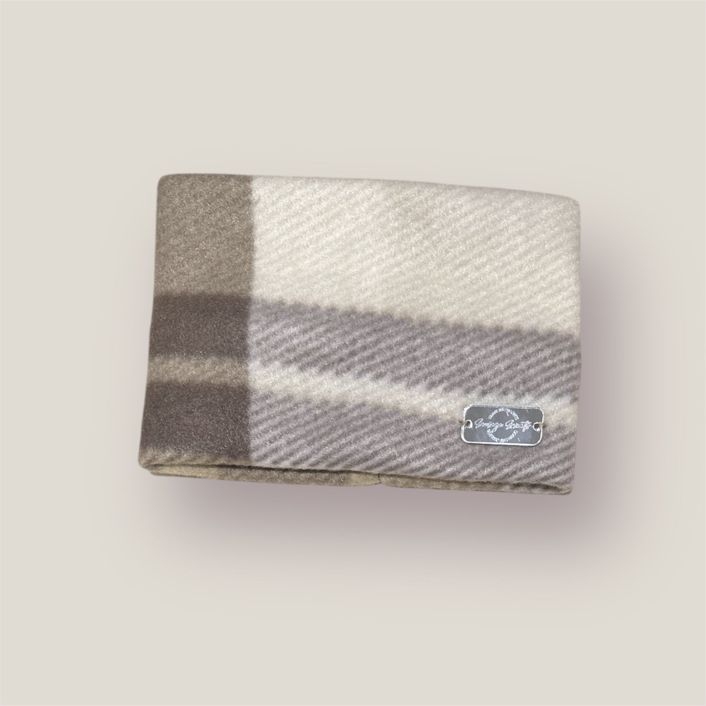 Cream Check Fleece Snood