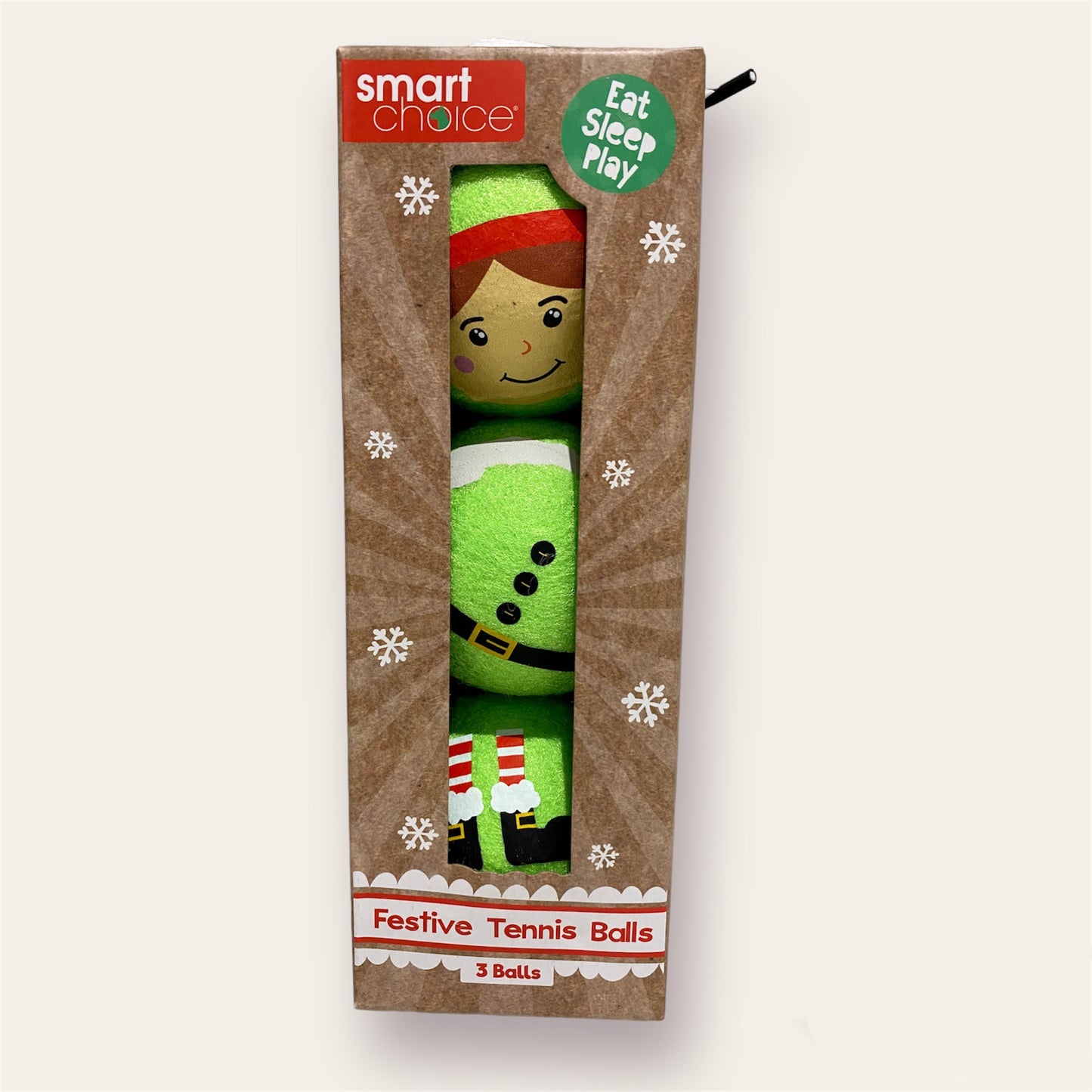 Festive Tennis Balls - 3 PACK