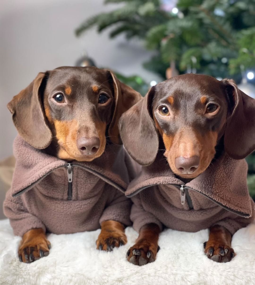 Mocha Quarter Zip Fleece Jumper