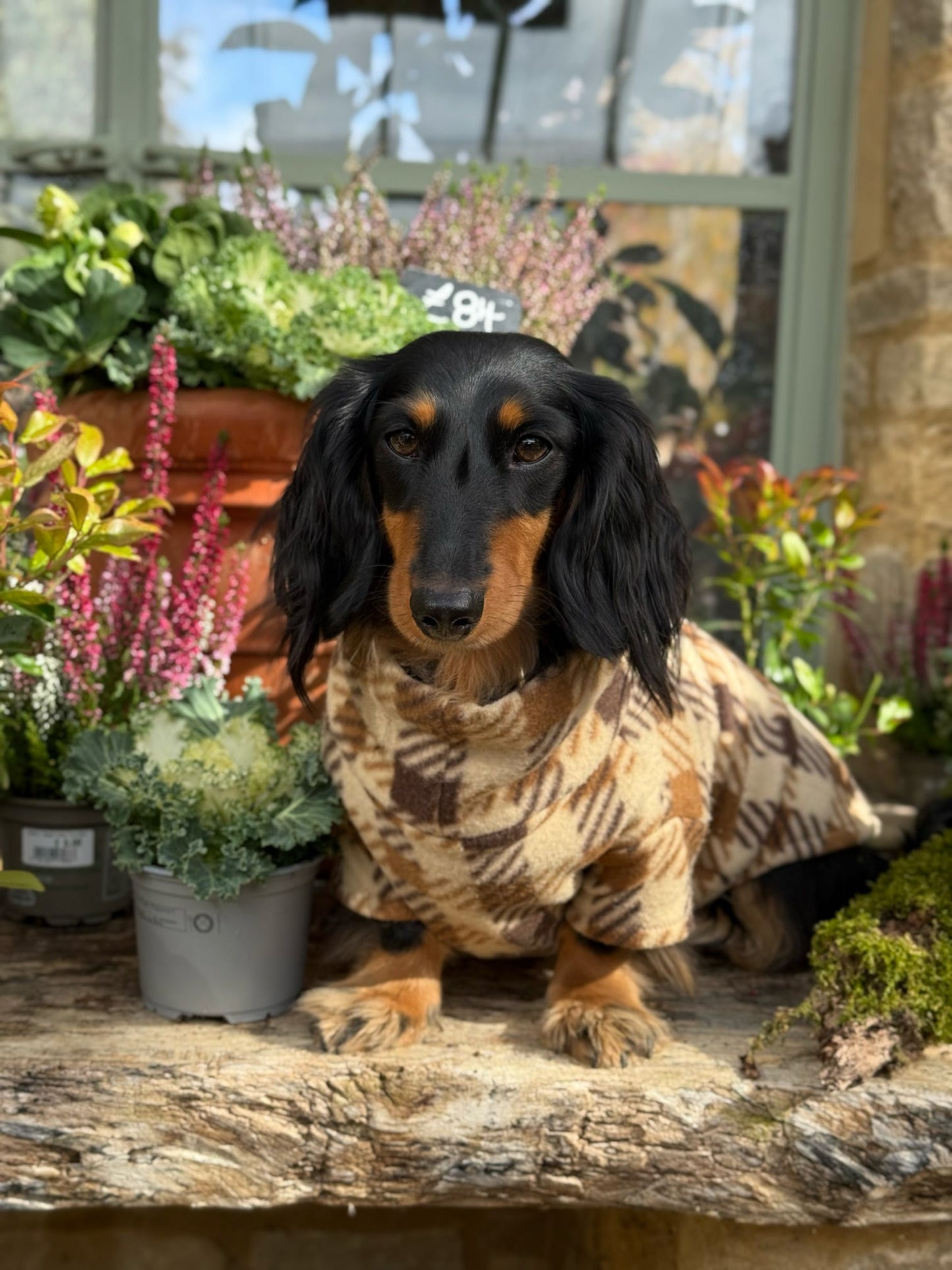 Brown Plaid Fleece Jumper