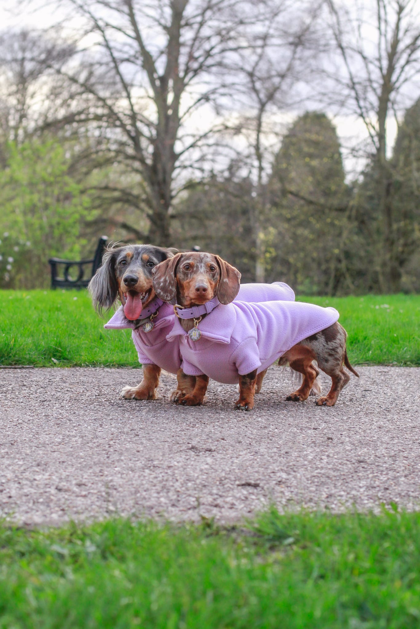 Lilac Quarter Zip Fleece Jumper
