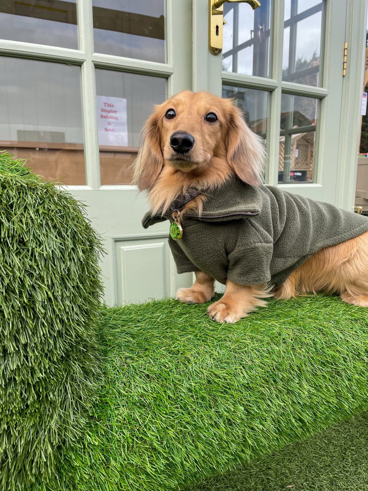 Khaki Quarter Zip Fleece Jumper