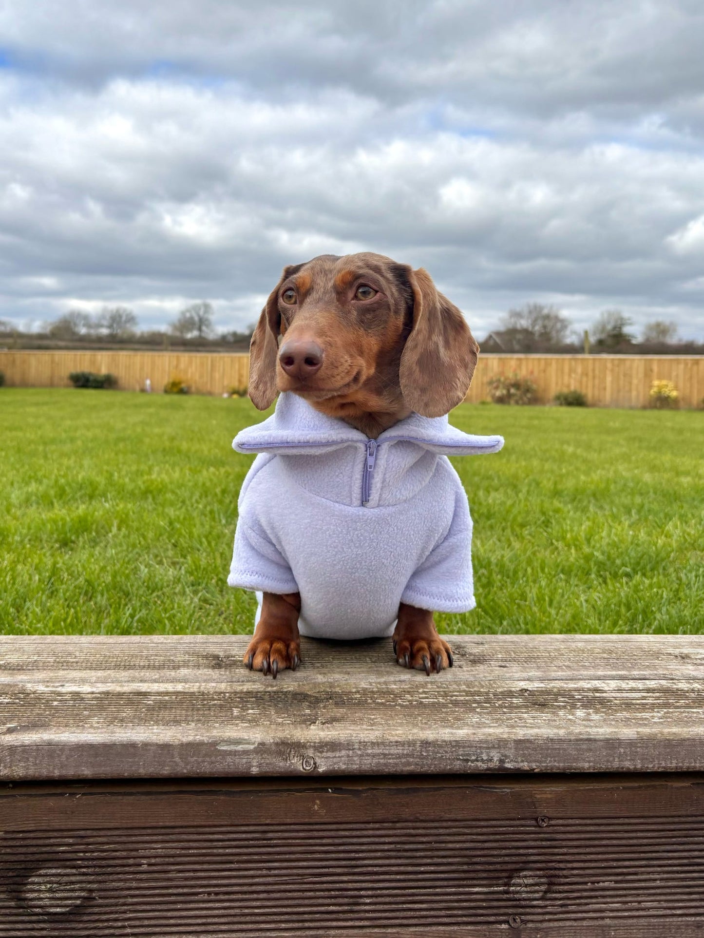 Bluebell Quarter Zip Fleece Jumper