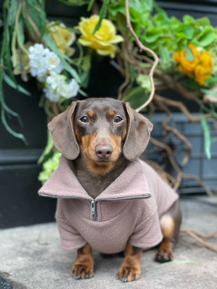 Mocha Quarter Zip Fleece Jumper