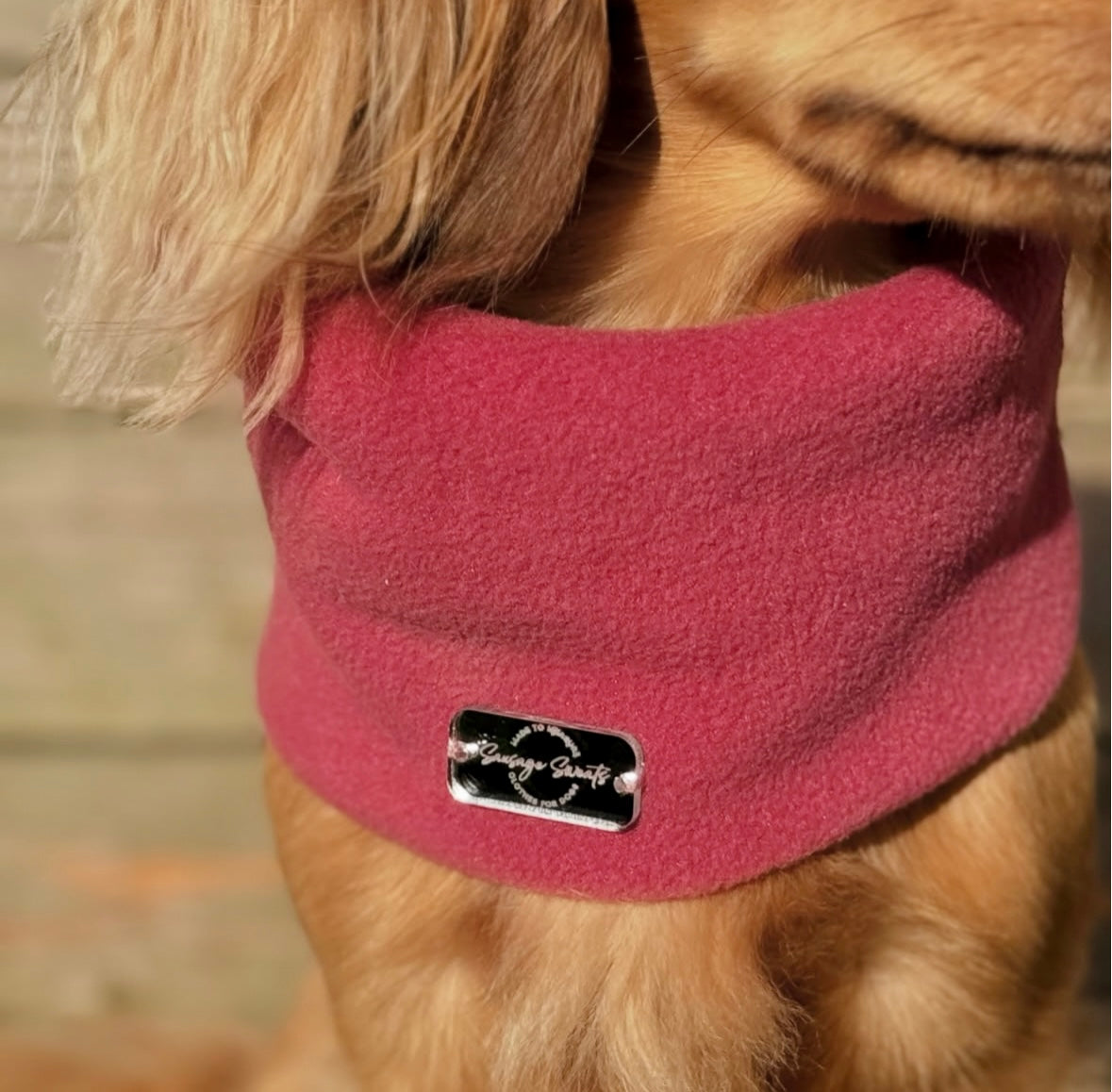 Raspberry Fleece Snood