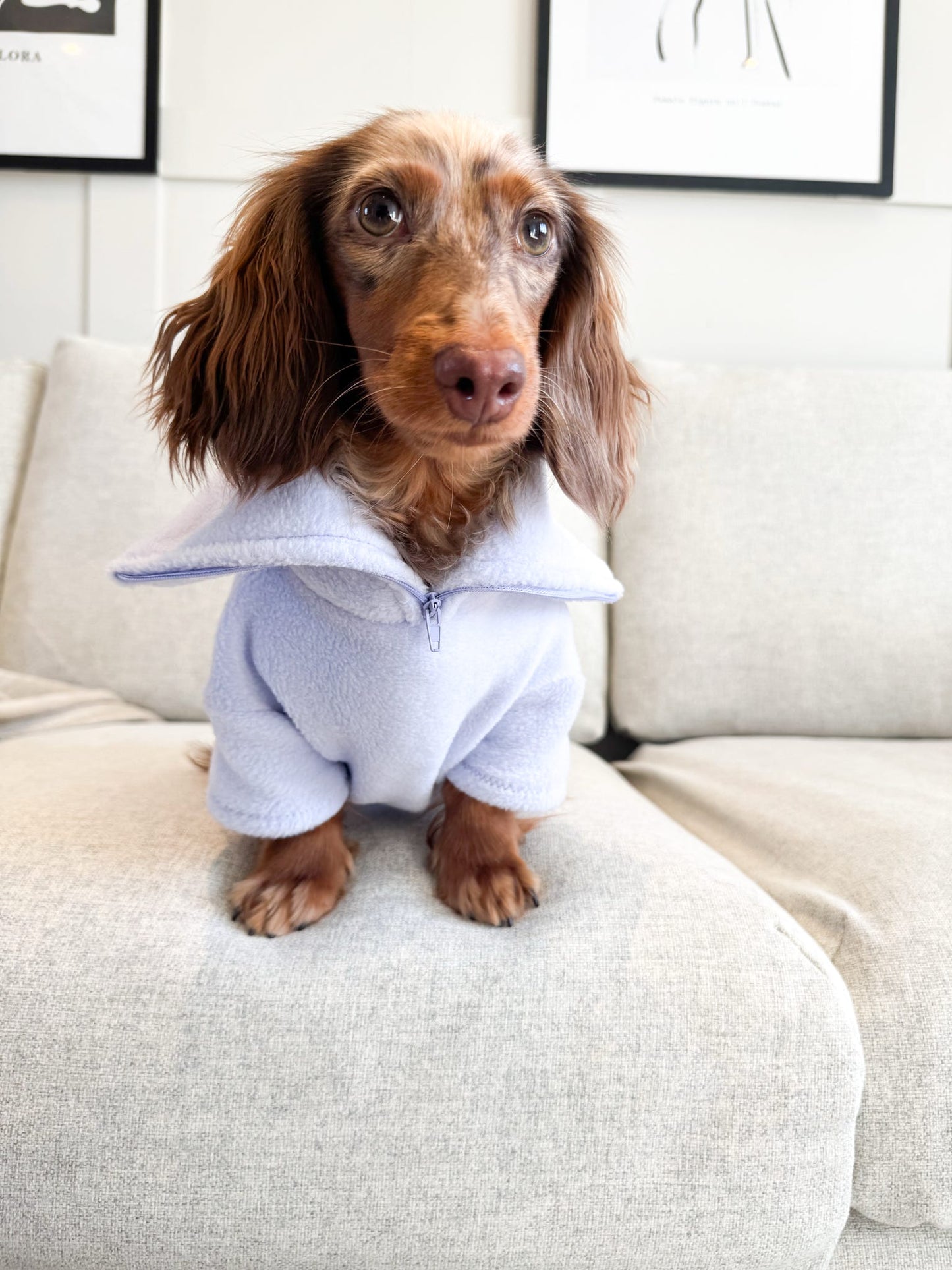 Bluebell Quarter Zip Fleece Jumper