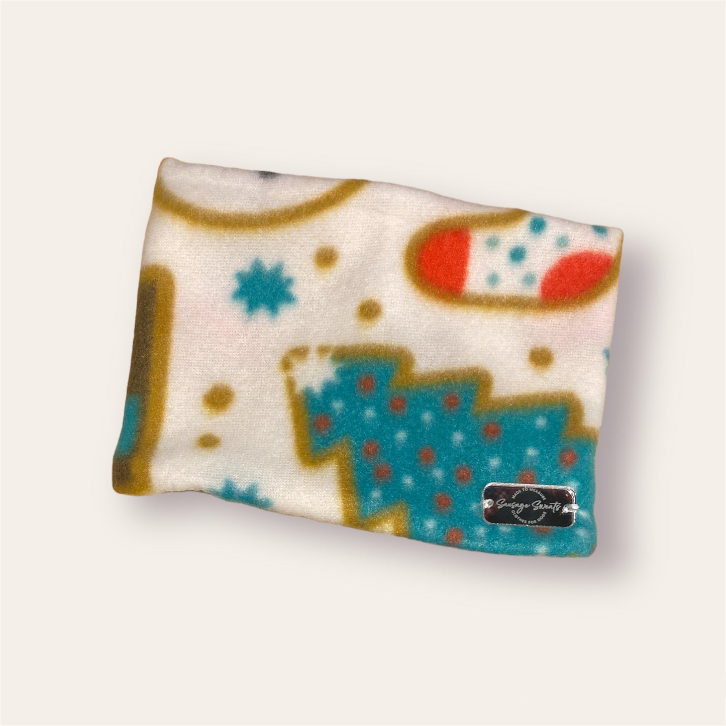 Gingerbread Christmas Fleece Snood
