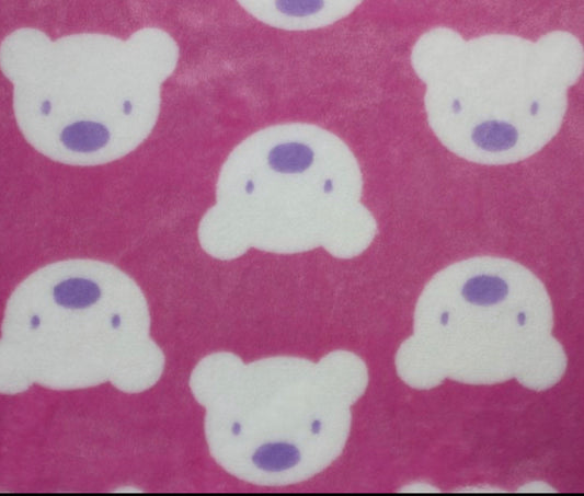 Ultra Soft Pink Teddy Face Jammies