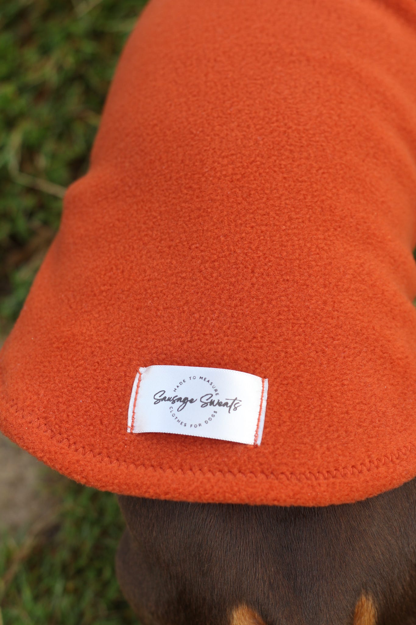 Rust Quarter Zip Fleece Jumper