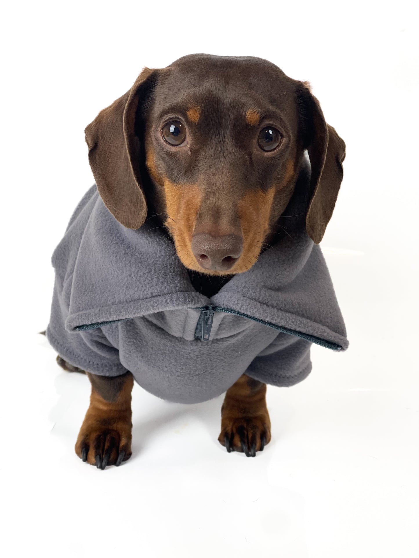 Dark Grey Quarter Zip Fleece Jumper