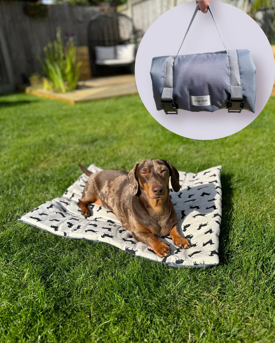 Dachshund Pub & Picnic Settle Mat