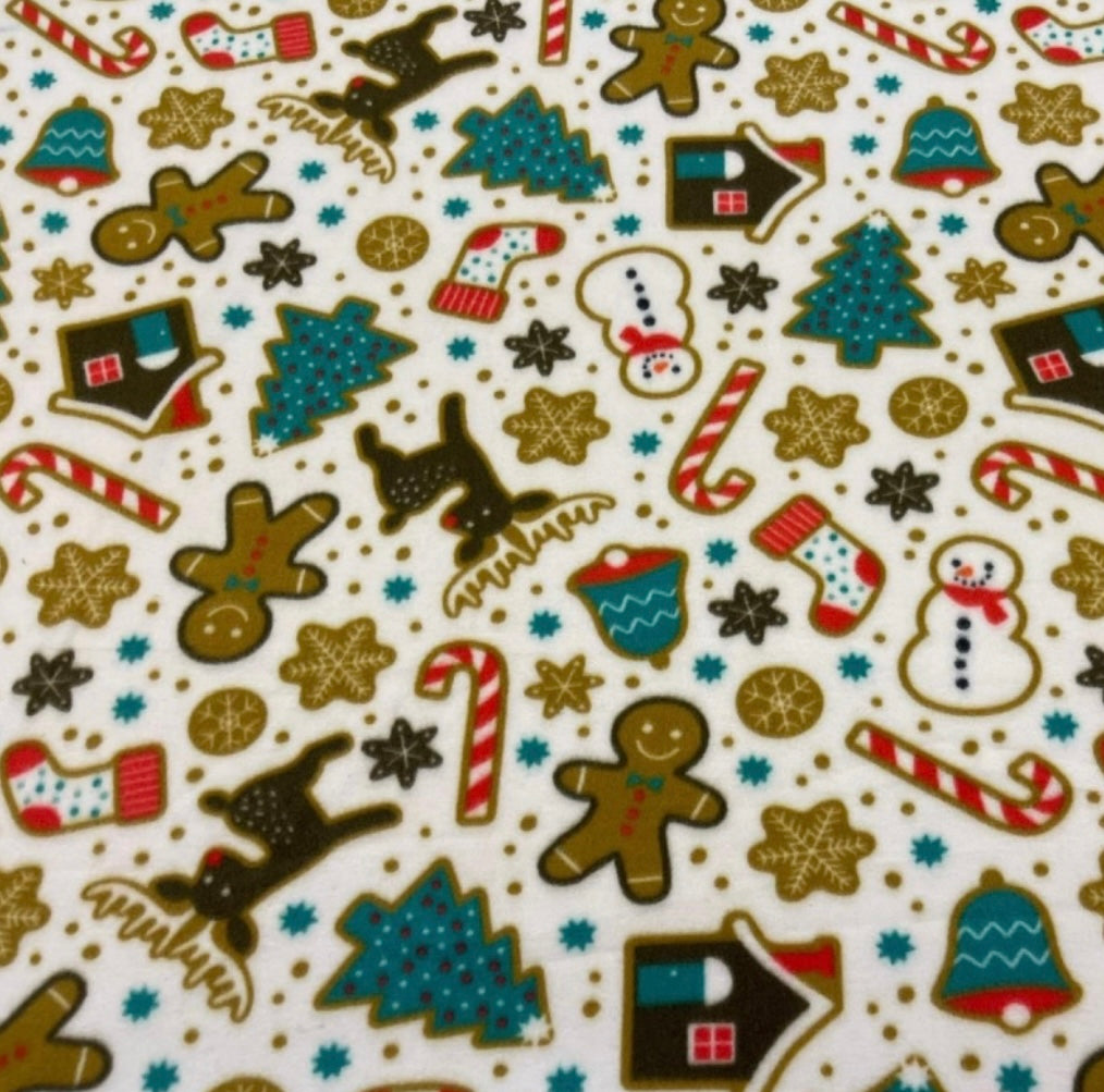 Gingerbread Christmas Fleece Snood