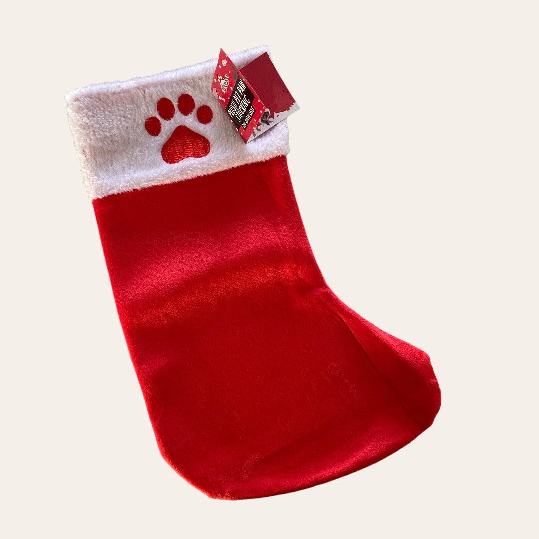 Plush Pet Paw Stocking