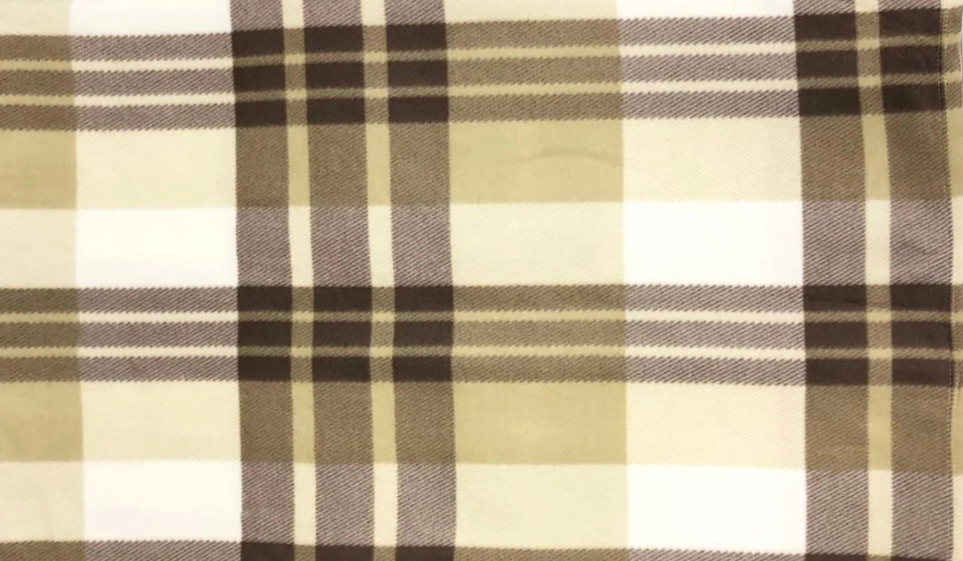 Cream Check 4 Leg Fleece Jumper