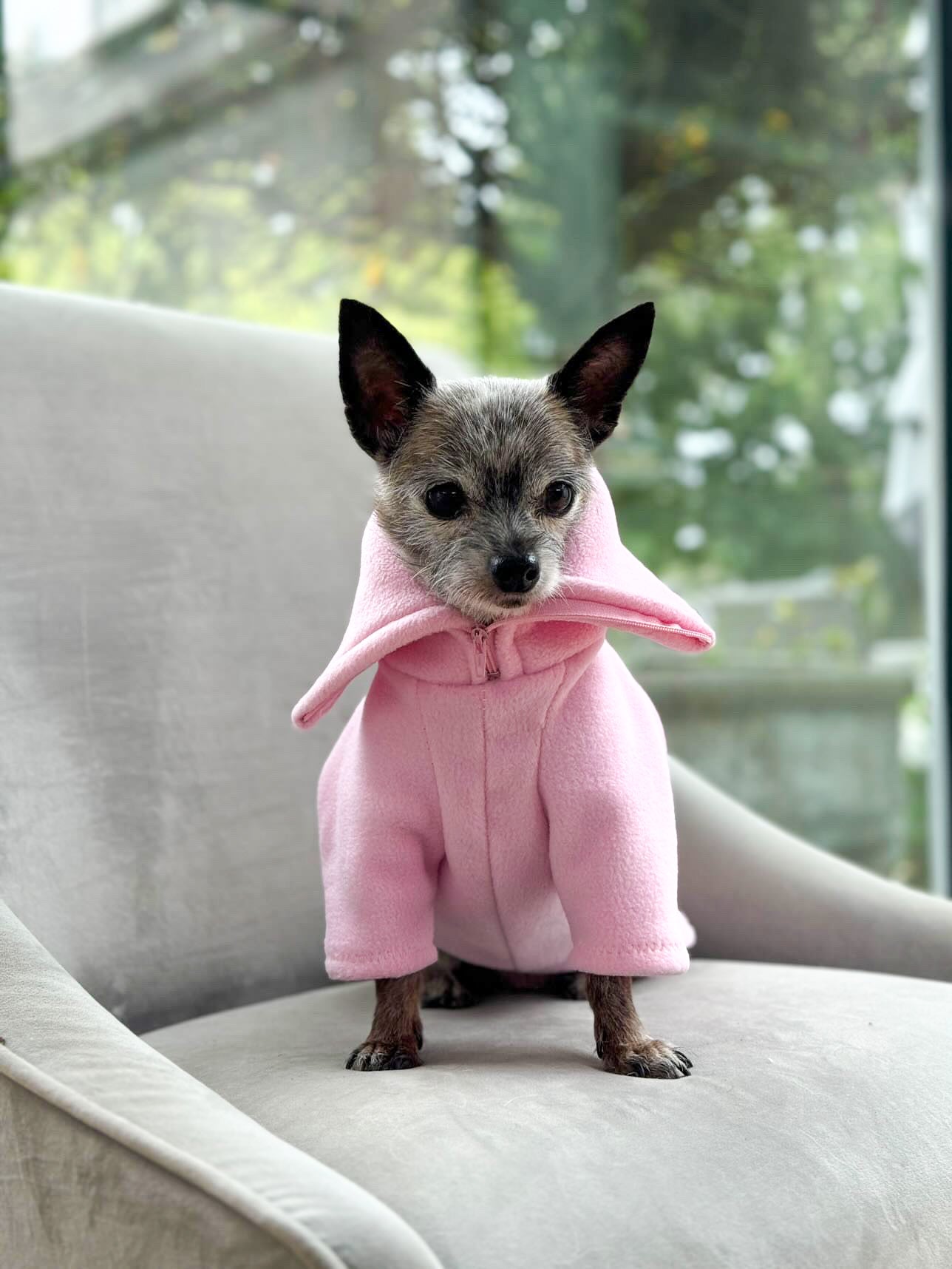 Baby Pink Quarter Zip Fleece Jumper