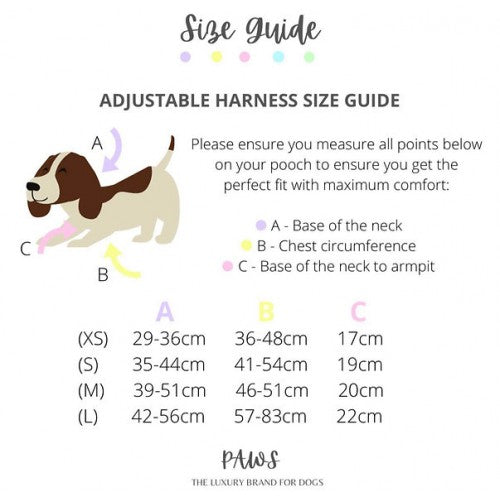 Paws Pink Quartz - Adjustable Harness