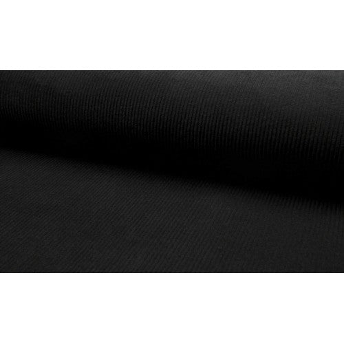 Black Corduroy Jacket with Borg Collar
