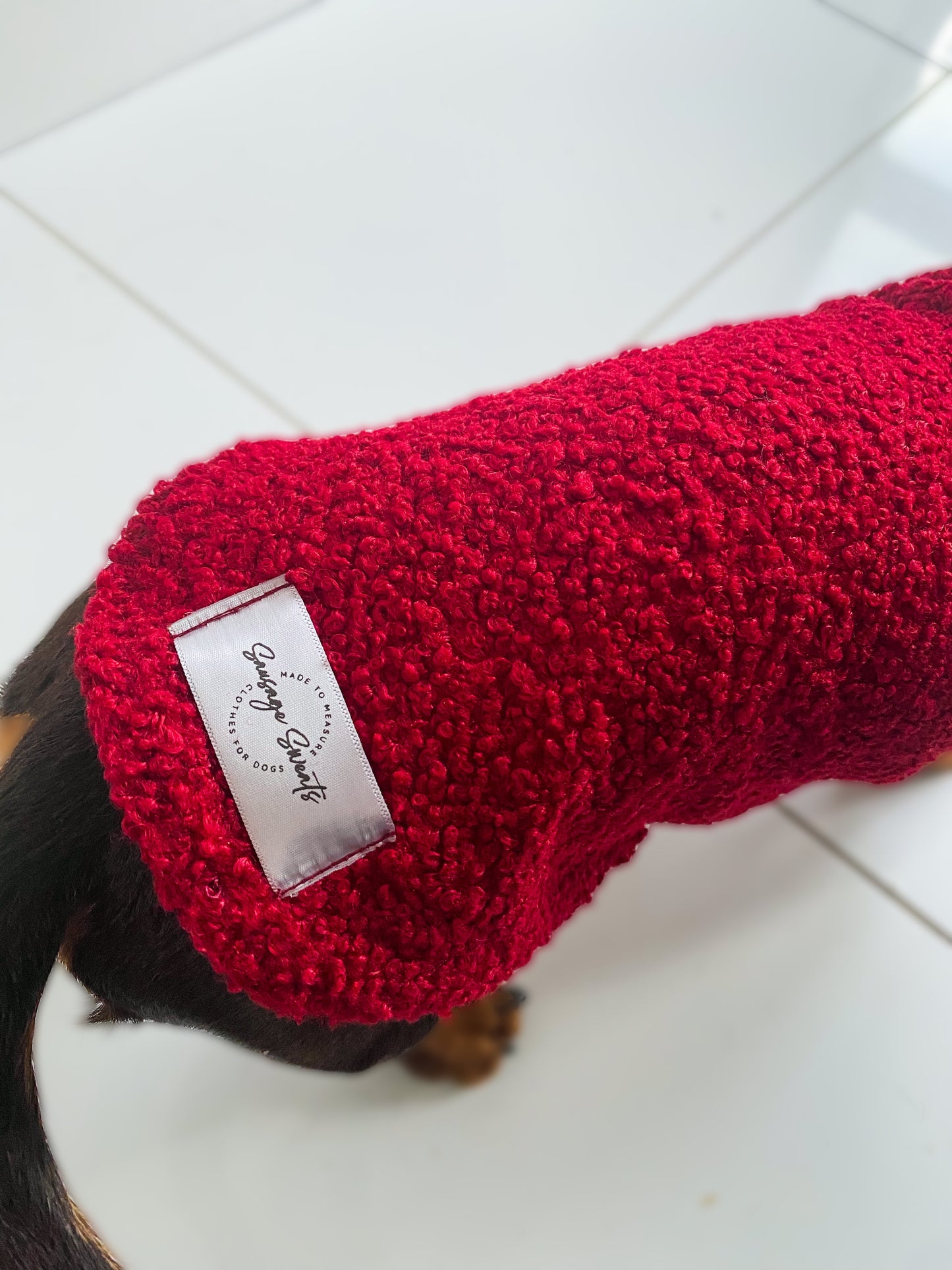 Red Wine Borg Cosy Jumper