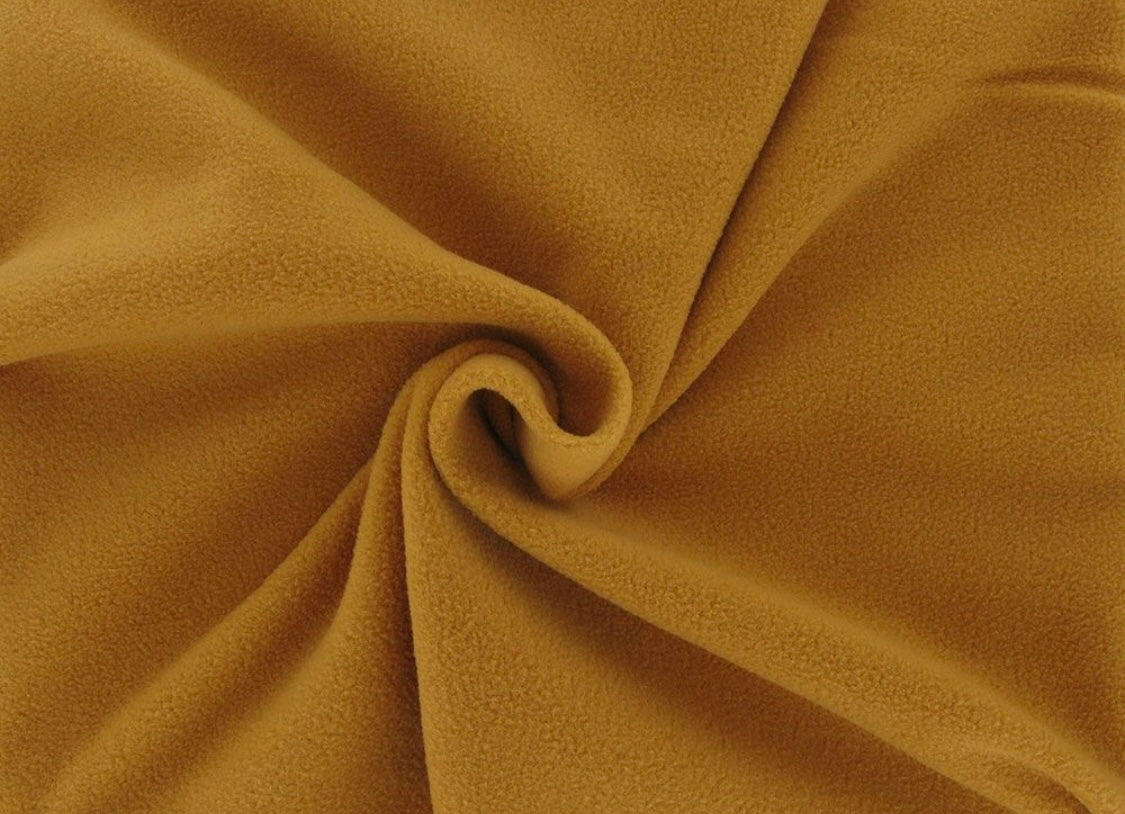 Mustard Quarter Zip Fleece Jumper