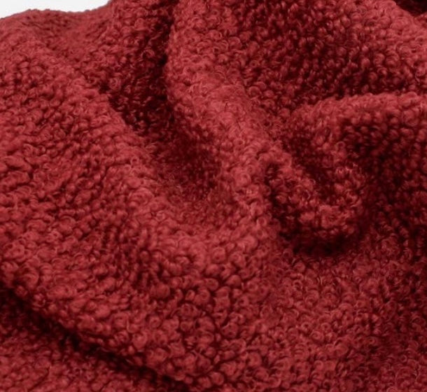 Red Wine Borg Cosy Jumper