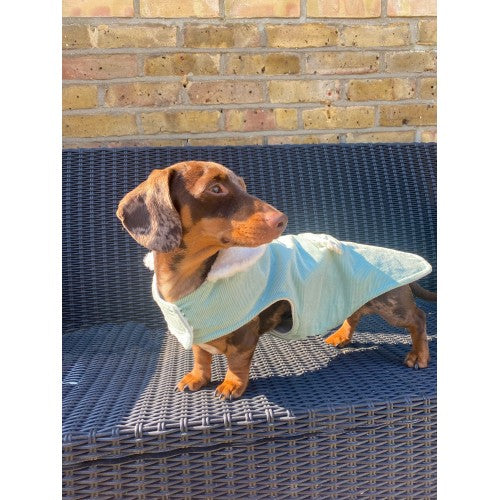 Mint Corduroy Jacket with Borg Collar