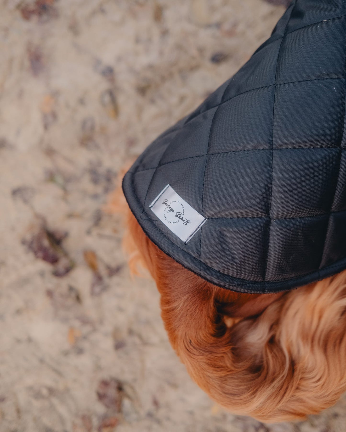 Black Quilted Full Tummy Coat with Fleece Lining