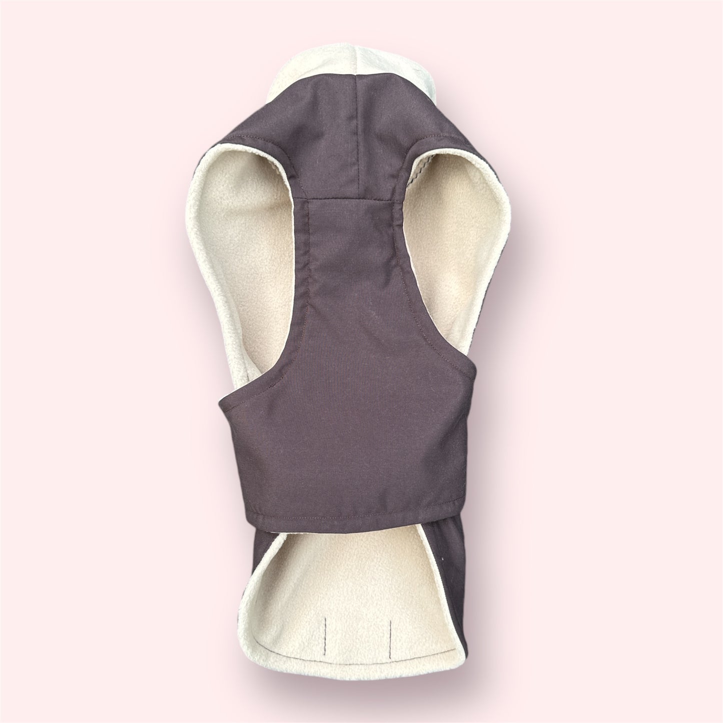 Chocolate Full Tummy Waterproof Jacket with Fleece Lining