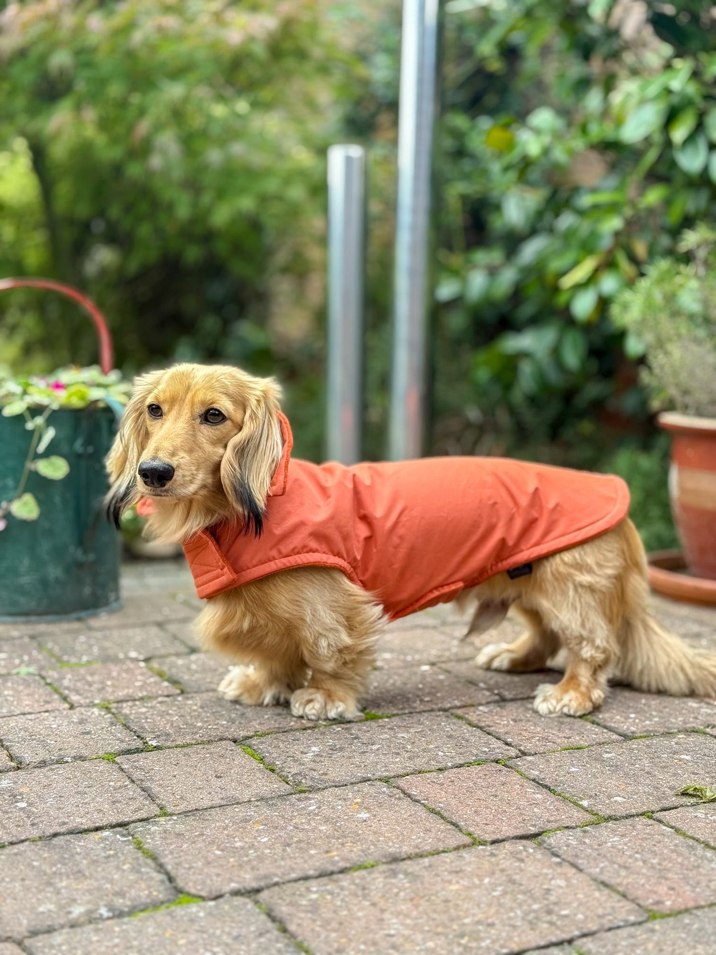 Rust Waterproof Jacket with Fleece Lining