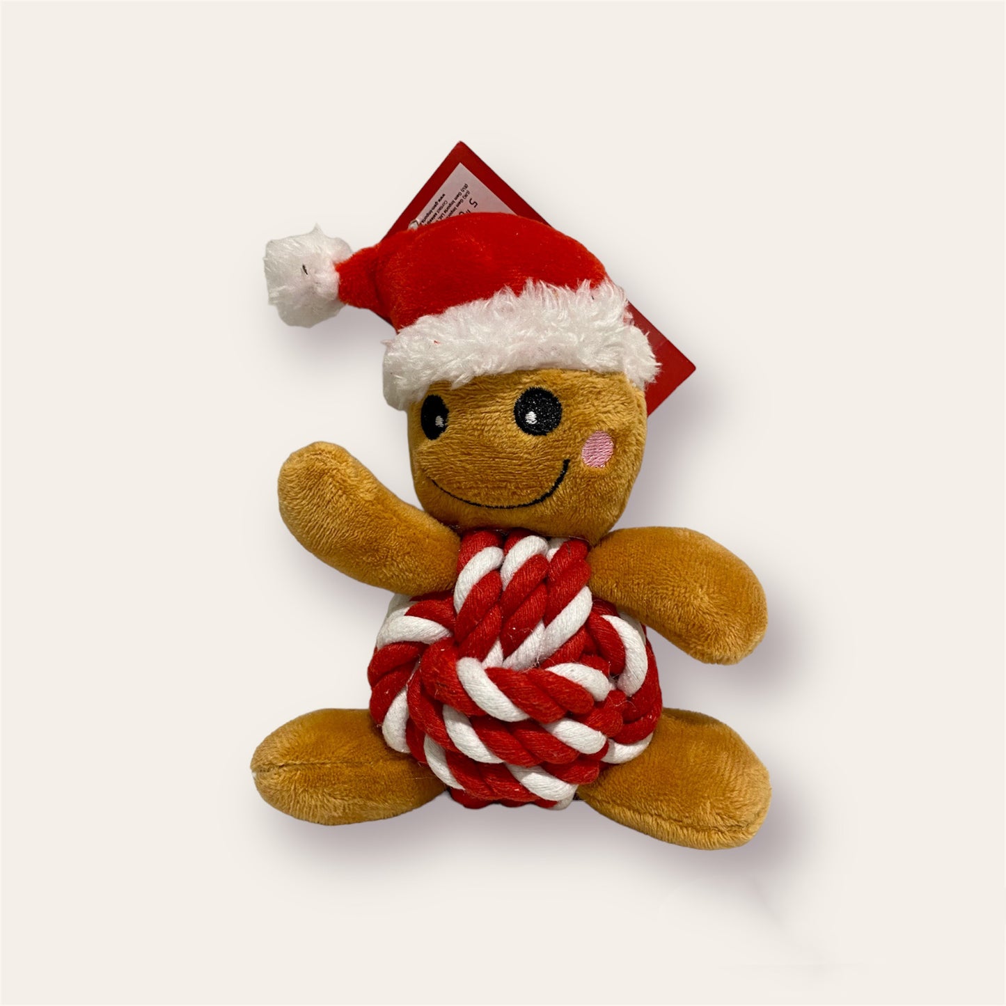 Gingerbread Man Rope Dog Toy - 2 Colours