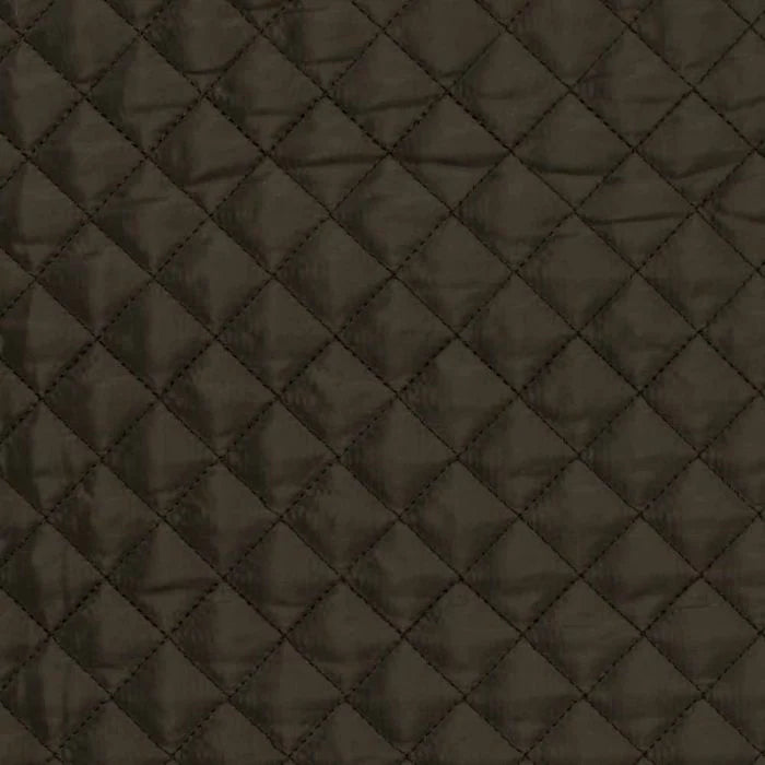 Chocolate Quilted Full Tummy Coat with Fleece Lining