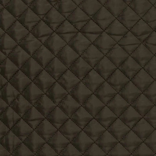 Chocolate Quilted Full Tummy Coat with Fleece Lining
