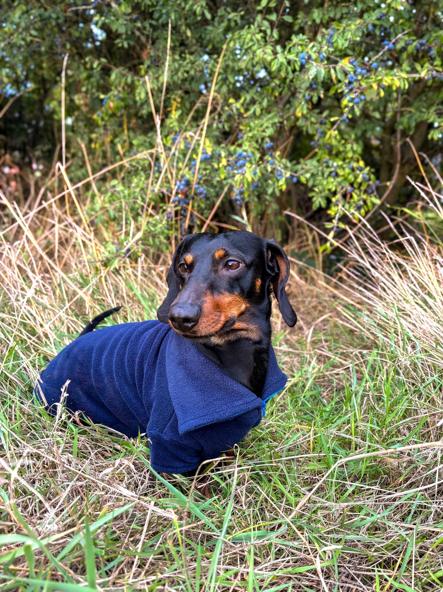 Navy Quarter Zip Fleece Jumper