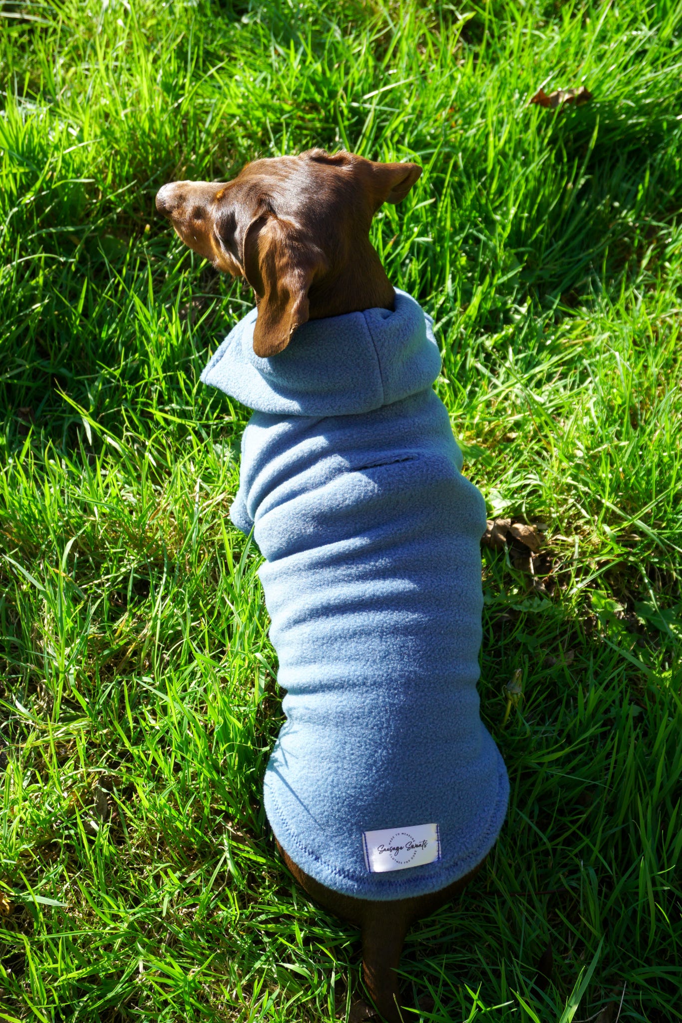 Denim Quarter Zip Fleece Jumper