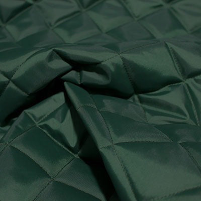 Bottle Green Quilted Coat with Borg Lining