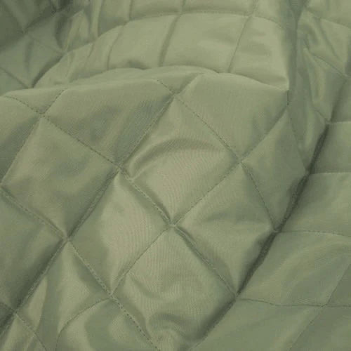 Sage Quilted Full Tummy Coat with Fleece Lining