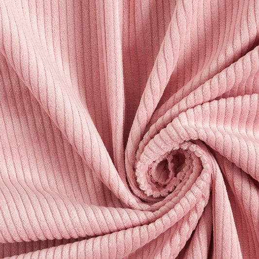 Blush Pink Corduroy Jacket with Borg Collar
