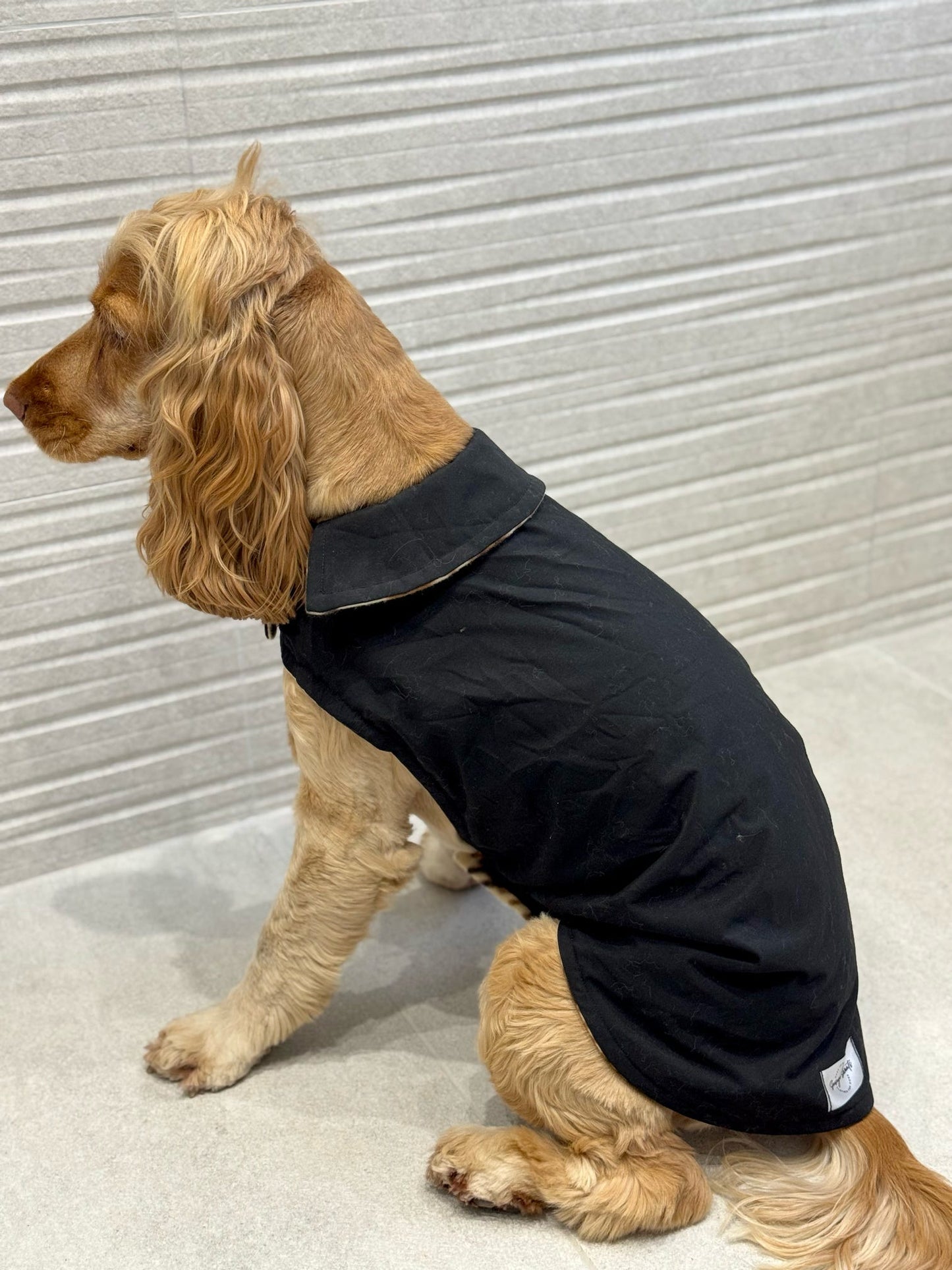 Black Waterproof Jacket with Fleece Lining