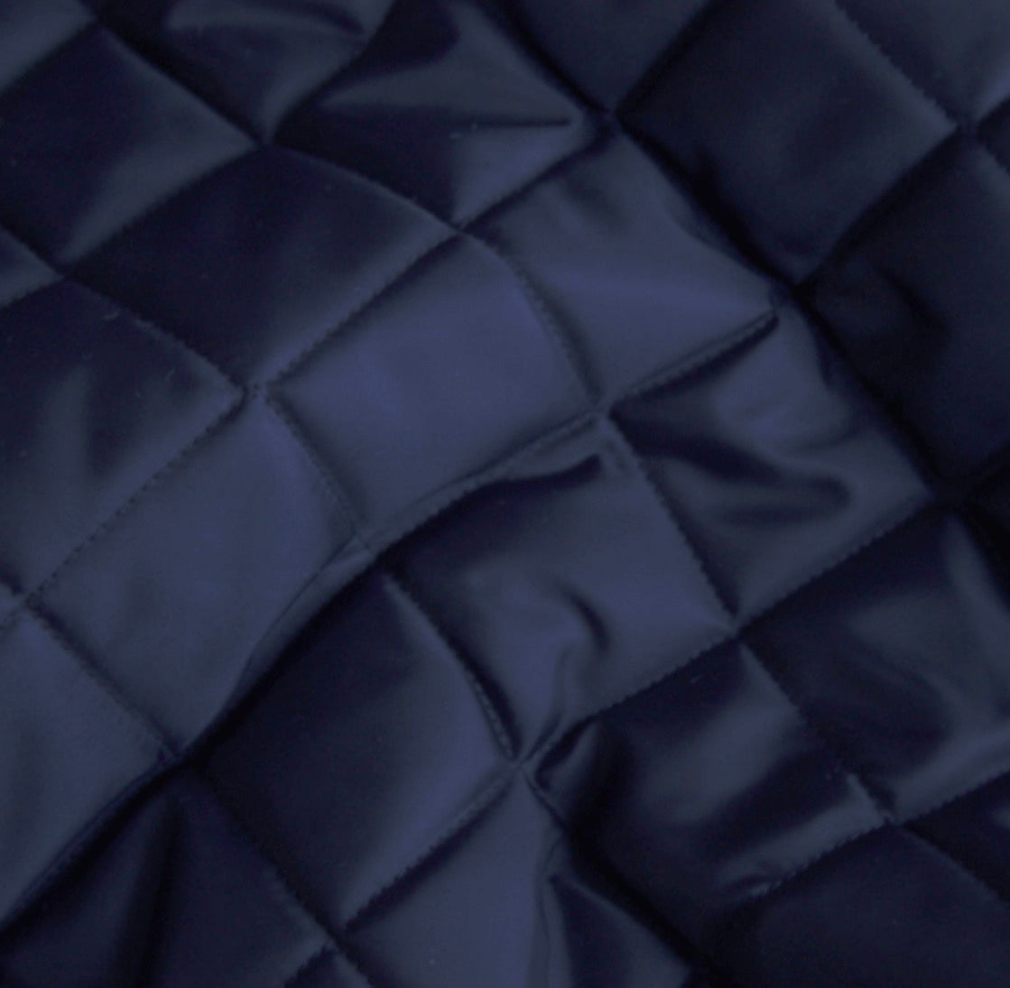 Navy Quilted Coat with Borg Lining