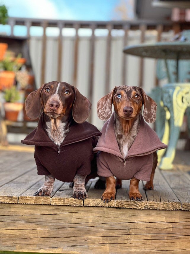 Mocha Quarter Zip Fleece Jumper