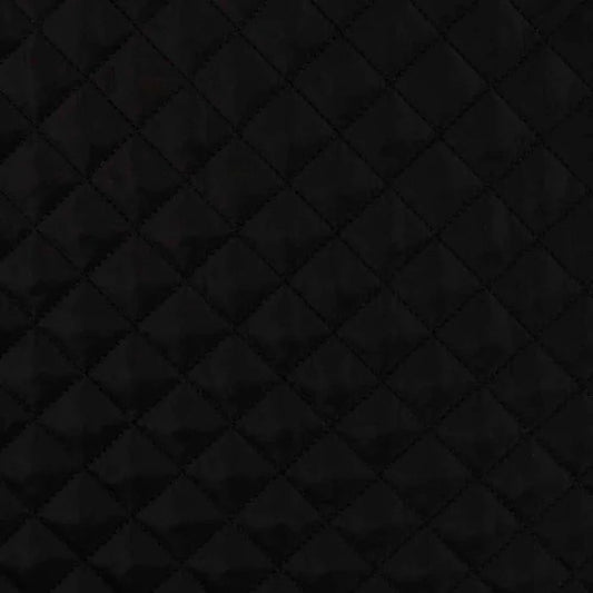 Black Quilted Full Tummy Coat with Fleece Lining