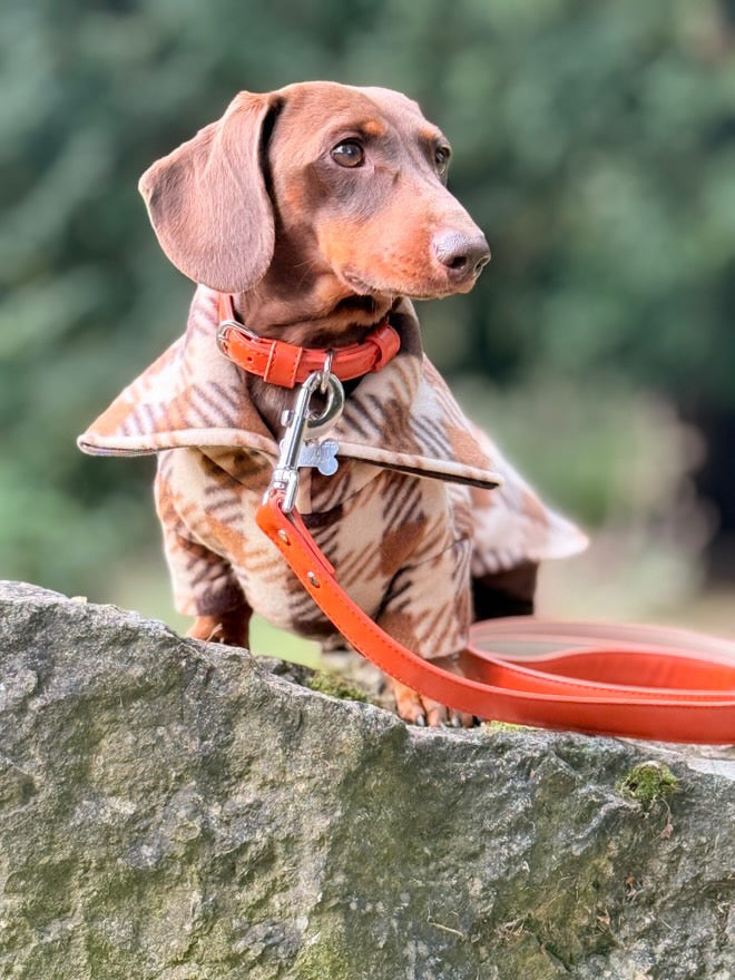 Brown Plaid Quarter Zip Fleece Jumper