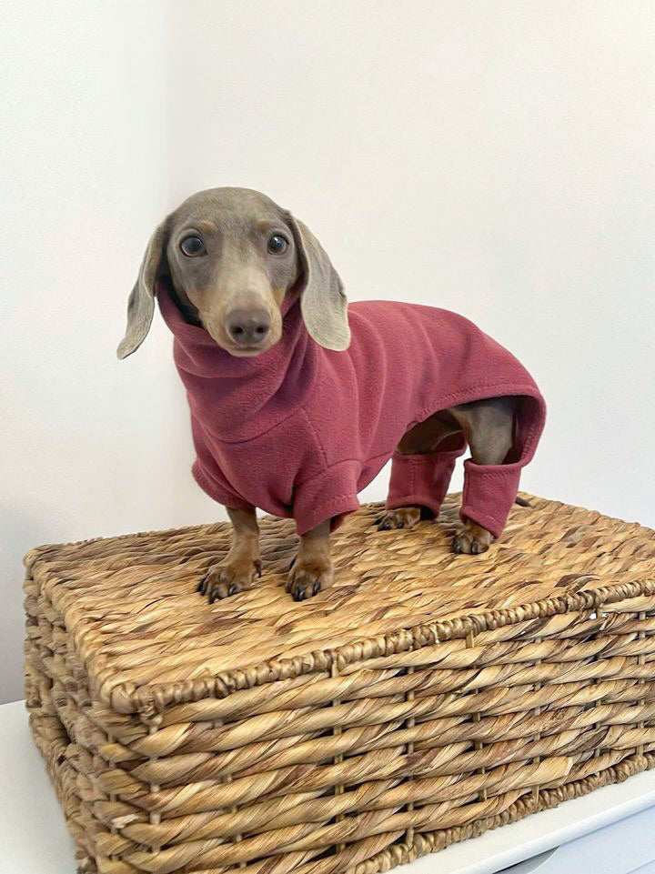 Raspberry 4 Leg Fleece Jumper