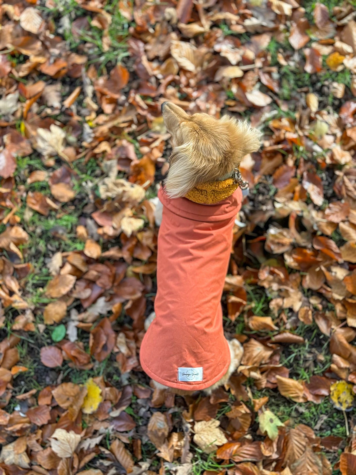 Rust Waterproof Jacket with Fleece Lining