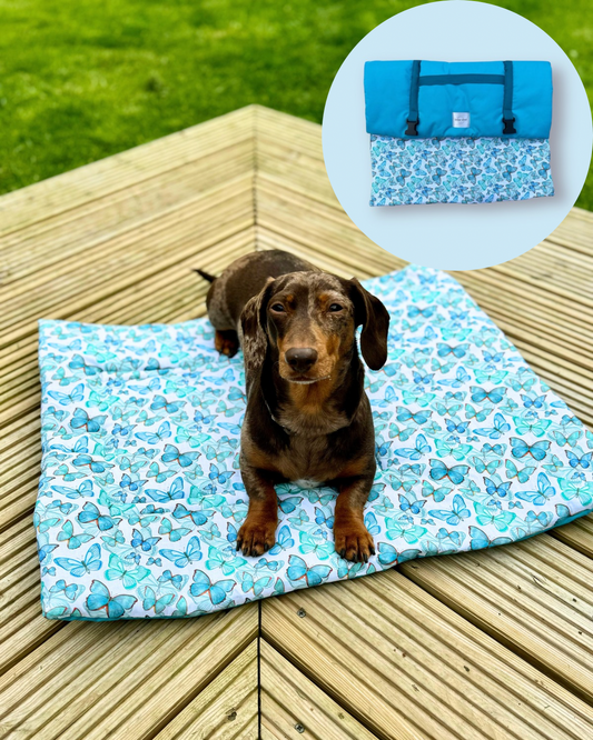 Blue Morpho Pub & Picnic Settle Mat