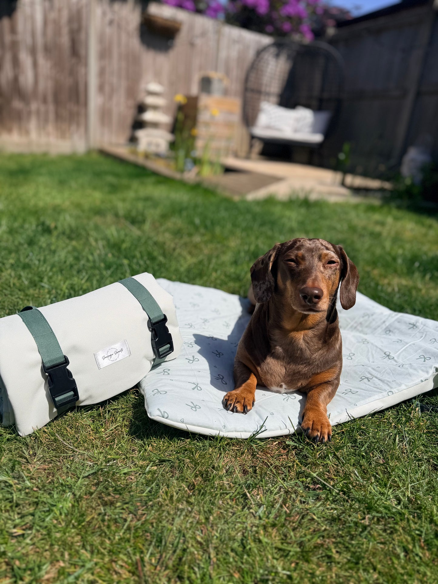 Sublime Sage & Cream Pub & Picnic Settle Mat
