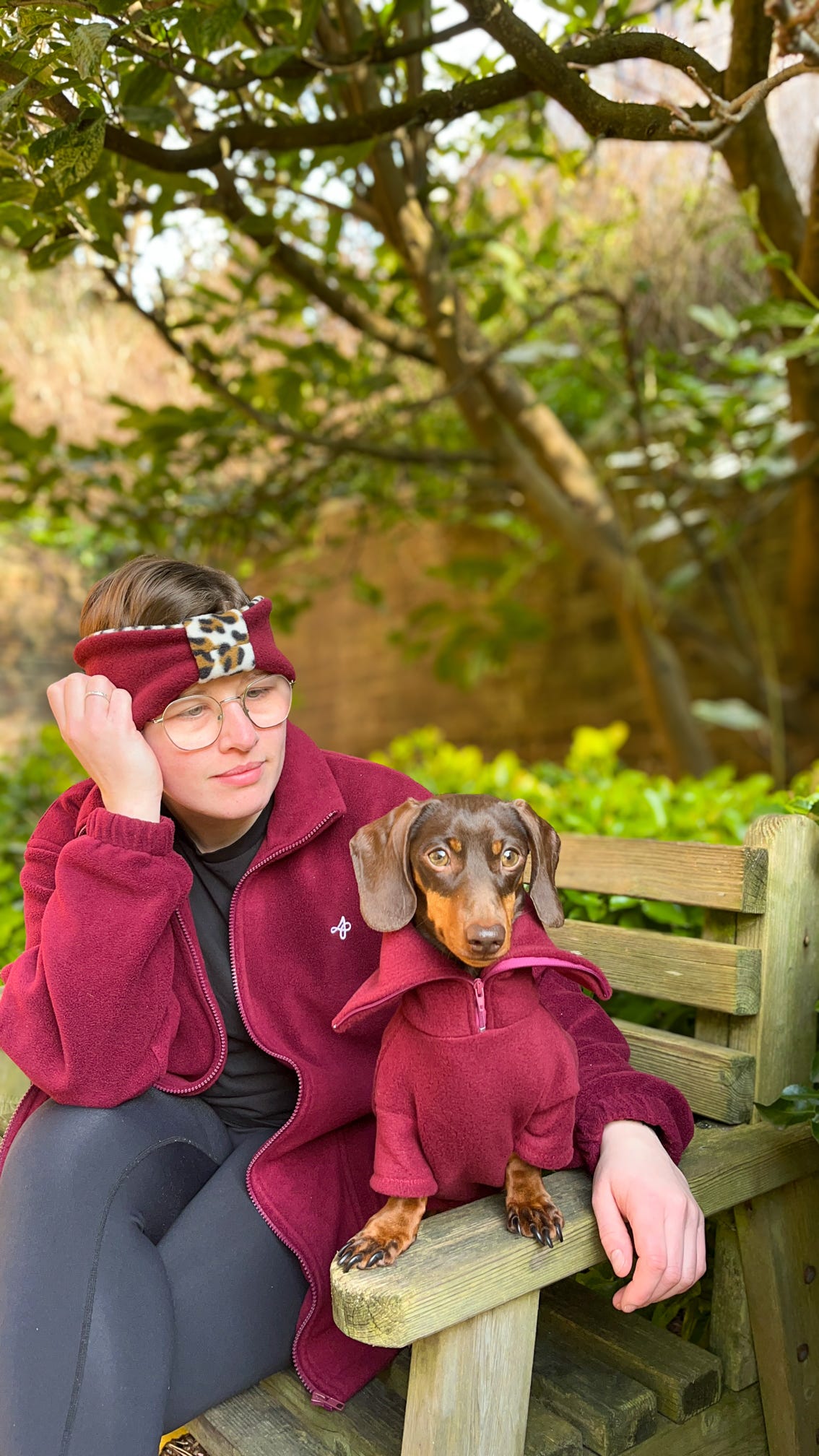 Wine Quarter Zip Fleece Jumper