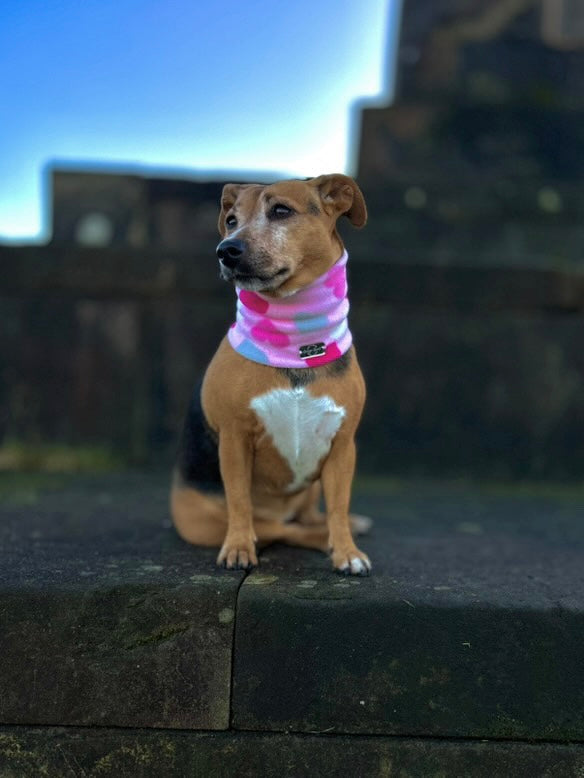 Pink Hearts Fleece Snood