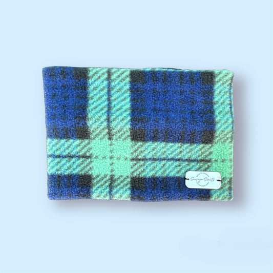 Navy Tartan Fleece Snood