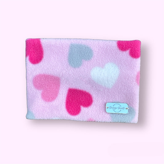 Pink Hearts Fleece Snood