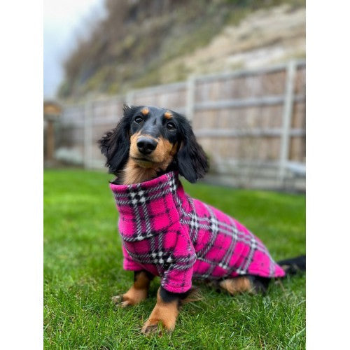 Pink Tartan Fleece Jumper